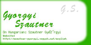 gyorgyi szautner business card